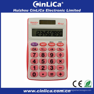 CA-310T 10 chiffres calculateur d&#39;impôt correct rose